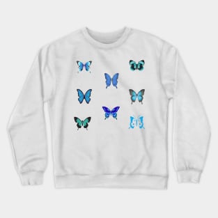 Blue butterflies Crewneck Sweatshirt